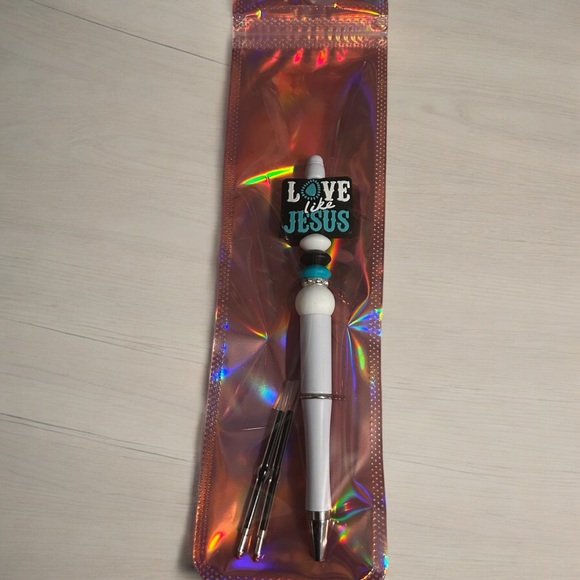 Love like jesus hand crafted pens w/3 ink refills Prefect refills - Picture 2 of 2